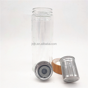 Gobelet à thé en verre de 13 oz avec infuseur, sans BPA, bouteille à thé avec filtre pour thé en feuilles, thé vert glacé ou eau infusée aux fruits - Product Image 4
