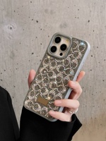 Coque de protection de luxe tendance entièrement ornée de strass pour iPhone 18 Pro Max, compatible avec les modèles iPhone 17, 16, 15, 14, 13