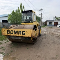 Compacteur vibrant à tambour unique BOMAG BW219DH-4 d'occasion, peinture d'origine, 19 tonnes, pour la construction routière