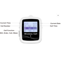 Kit de système d'appel sans fil pour serveurs, téléavertisseur + boutons d'appel de table pour restaurant, café, bar
