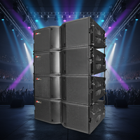 Sistem Speaker Line Array Pasif Seer SLA-8C Profesional 4-in-8-out dengan Koneksi Kabel untuk Acara Luar Ruangan