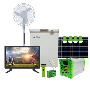 Chất lượng điện thoại di động thông minh tắt lưới di động nhà năng lượng mặt trời hệ thống điện với TV trả tiền như bạn đi 60W 100W 12V năng lượng mặt trời hệ thống chiếu sáng - Product Image 3