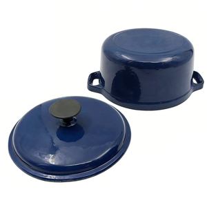 <span class=keywords><strong>Cocotte</strong></span> ronde <span class=keywords><strong>en</strong></span> <span class=keywords><strong>fonte</strong></span> émaillée antiadhésive, <span class=keywords><strong>compatible</strong></span> avec tous les types de cuisinières, conservant la chaleur - Product Image 5