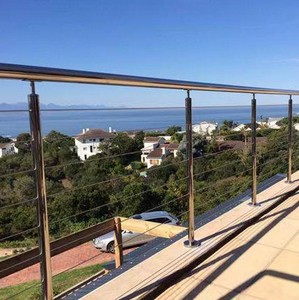 床または階段用のヴィラケーブル手すり用のモダンなデザインのステンレス鋼ケーブルおよびワイヤー手すり - Product Image 1