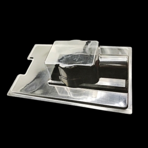 OEM şeffaf PET PVC <span class=keywords><strong>Blister</strong></span> plastik kapaklı ambalaj tek kullanımlık sıcak damgalama temizle vakum şekillendirme tepsileri katlanır kutu - Product Image 6