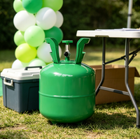 Tanque de Aire para Globos de 7L con Válvula de Seguridad, para Globos de Látex y de Aluminio, Infla 30 Globos de Látex de 9 Pulgadas