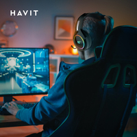 Casque Gamer Filaire Havit H2232D 3.5MM Supra-Auriculaire avec Microphone Détachable RVB