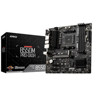MSI B550M PRO-DASH Verwendete Motherboard-Unterstützung für AMD Ryzen-Prozessoren der 3. Generation und zukünftige AMD Ryzen-Prozessoren mit BIOS-<span class=keywords><strong>Update</strong></span> - Product Image 1