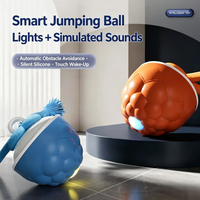 Langlebiger TPU Bionischer Beweglicher Hundeball Intelligentes Interaktives Hundespielzeug Automatisch Hüpfender Rollender Ball zum Zähneknirschen