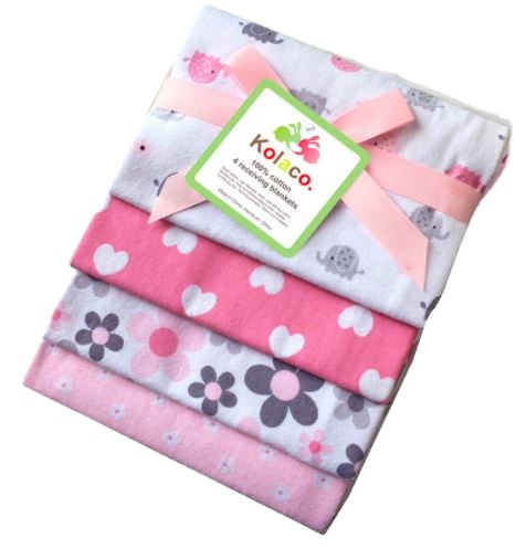 Супер мягкое детское одеяло оптовая продажа 4 шт./упак. 76*76 см ситец Байковое детское одеяло фланель безопасности детское одеяло