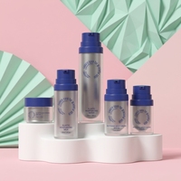 Flacon pompe airless en acrylique 15 ml 30 ml 50 ml, petits flacons cosmétiques givrés pour sérum et crème, emballage airless pour voyage