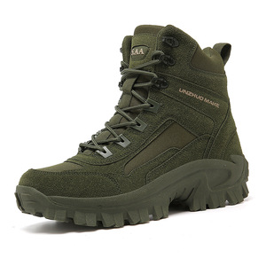 DFB22 5AA UNZHUO make UZMK Stock Wholesales Men Black Waterproof <b>Hiking</b> <b>Boots</b> PU Leather All Seasons Outdoor Wear clothes - Product Image 5