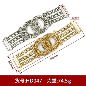 Fibbia a Catena in Lega di Zinco Placcata all'Ingrosso, Modello HD151, per Abiti da Donna, Cinture, Borse, Scarpe, Dimensione Interna 30mm - Product Image 3