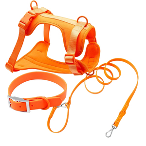 Harnais et laisse ajustables et imperméables pour chien et chat, avec boucle personnalisée, confortables, toutes saisons, en PVC. - Product Image 3