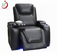 Canapé inclinable électrique avec table basse et port USB, Geeksofa Furniture, moderne, 2 places, pour le cinéma à domicile, le salon