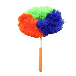 Plumeau électrostatique extensible trois couleurs, tête ronde en alliage d'aluminium, 80 cm, outil de nettoyage domestique - Product Image 4