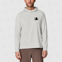 T-shirt à capuche pour homme, bleu marine, manches longues, couleur unie, sportif, tricoté, séchage rapide, coupe ajustée, coton, grandes tailles.