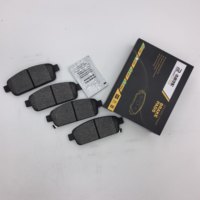 Plaquettes de frein à disque arrière en céramique OEM JR1231 pour Chevrolet Cruze R D1468 IATF 16949, faible émission de poussière, 4 pièces, système de freinage