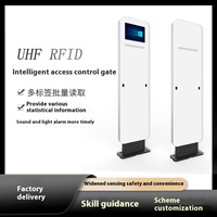 Sistema de Control de Acceso Inteligente RFID E-Bit, Protocolo ISO 18000-6C, Distancia de Lectura de 3-5 m, Material de Aluminio y ABS, Múltiples Tarjetas