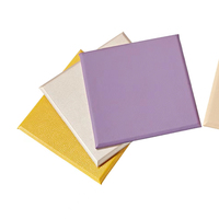 Panneau acoustique en polyester insonorisant pour décoration murale Panneau acoustique enveloppé de tissu en feutre PET pour studio de bureau