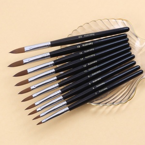 Hot-selling Nail Art <b>Brush</b> Pen Customization Kolinsky Nail <b>Brush</b> Wood Handle - Product Image 2