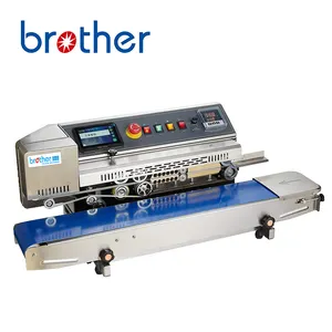 Broer Fpm150/E Koffie Zak Sluitmachine, Inkjet Warmte Afdichting Machine Voor Plastic Zakken, Band Sealer Inkjet