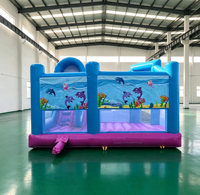 Château gonflable mini palmier en PVC, design léger pour les enfants, divertissement intérieur