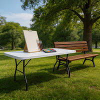 Tables d'extérieur robustes pour événements, tables de camping basses, tables de pique-nique pour le parc