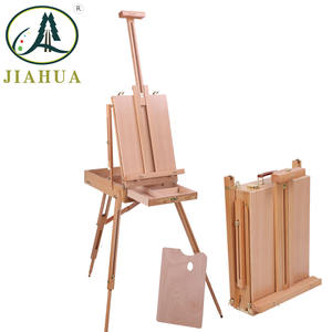 Lingette en <span class=keywords><strong>bois</strong></span> pour peinture, pour artiste français, kit de croquis, Portable, pliable, Durable, affichage - Product Image 2