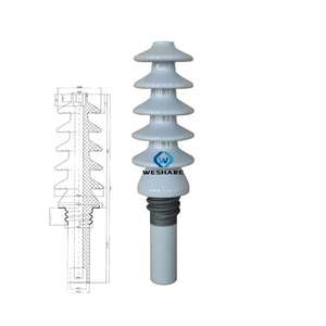 Aislador de buje personalizado de alta resistencia dieléctrica 33kv 17kv para transformador - Product Image 2