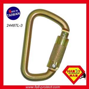 คาราไบเนอร์เหล็กแบบล็อคสามชั้น (ชุบสังกะสี) ผู้ผลิต OEM/ODM ไต้หวัน รับน้ำหนักได้ 35kN ขนาด 23 มม. น้ำหนัก 222 กรัม ได้รับการรับรองมาตรฐาน EN 362 - Product Image 5