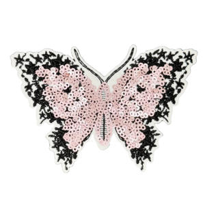 <span class=keywords><strong>Patch</strong></span> borboleta logotipo lantejoulas bordados Patches atacado personalizado colorido bordado tecido PVC renda Chenille Opp saco 50pcs - Product Image 2