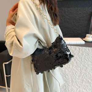 Sac <span class=keywords><strong>de</strong></span> dîner à paillettes à la mode, sac à bandoulière tendance et polyvalent, sacs à main <span class=keywords><strong>de</strong></span> luxe pour femmes, sac à bandoulière élégant et minimaliste - Product Image 6