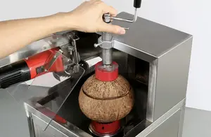 Máquina de corte de coco para abrir coco elétrica máquina de abrir coco nova totalmente automática