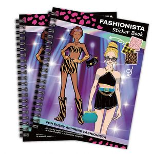 Libro de Actividades de Diseño Creativo para Niñas, el Mejor Regalo, Manualidades de Moda, Vestir con Pegatinas, para Niños - Product Image 1