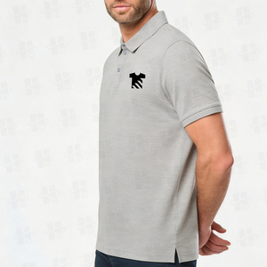 Polos de trabajo de verano de alta calidad, personalizados con bordado, 100% algodón, que absorben la humedad, de corte holgado, para hombre. - Product Image 4