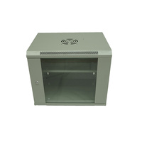 Armoire serveur murale robuste en acier 9U 19 pouces, rack réseau fiable pour salle informatique