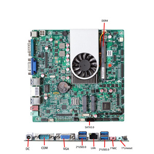 Placa base IPC ITX <span class=keywords><strong>DDR4</strong></span> a bordo Intel COM LVDS EDP SATA placa principal Industrial integrada para escritorio doble nuevo" - Product Image 3