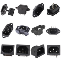 Lanz IEC320 C14 Stromanschluss mit 3 Ausgängen 10A 250V AC PA66 Nylon Schwarz UL CE CCC TUV KC Zertifiziert für Mehrere Geräte