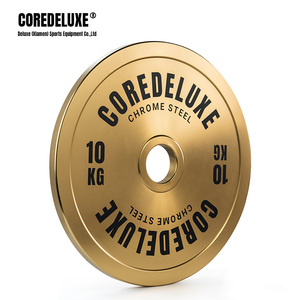 Discos de Pesas de Acero Bronce COREDELUXE, Color Dorado, Discos de Levantamiento de Potencia - Product Image 3