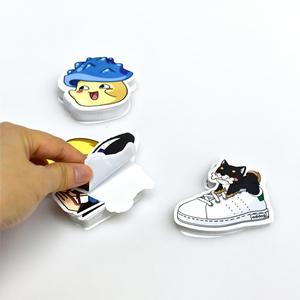 Adesivi personalizzati UV trasparenti con QR, mini, spessi, lucidi, a colori per laptop, cricket, regali - Product Image 1