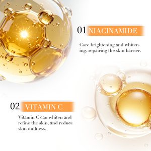 Lotion hydratante éclaircissante et blanchissante pour le corps avec nicotinamide et vitamine C - Product Image 3