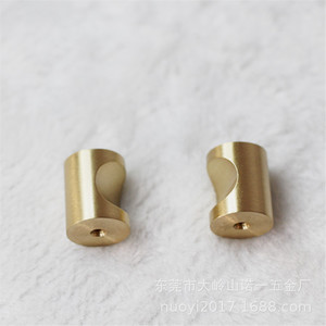 Modern Minimalist Brass Drawer Handles Cylindrical 18x24mm Durable Furniture Cabinet Door Hardware - Product Image 3