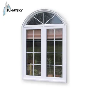 Made Arched Casement Components Windows Hot Selling Best Vinyl Double Tempered Glass Aluminum Alloy Stainless Steel Horizontal