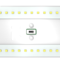 Luminaire LED Industriel Étanche IP65 avec Capteur, Anti-Vapeur, pour Garage Souterrain et Métro, Certifié CE