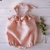 Vêtements pour bébé en dentelle, en mousseline douce, en coton biologique, combinaison pour nouveau-né, combinaison pour bébé fille, vente en gros