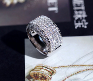 Luxury 3 Carat Imitation Diamond <b>Mens</b> <b>Ring</b> S925 <b>Silver</b> Rhodium Plated Personality Index Finger Band Male Fine Jewelry - Product Image 6