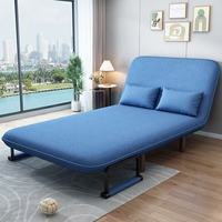 Sofá Cama Convertible Plegable con Tapicería de Tela y Metal, Diseño Moderno y Minimalista para Apartamentos Pequeños, Sala de Estar, Oficina, Balcón
