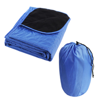 Couverture polaire matelassée en polyester imperméable à double couche, personnalisable avec logo, idéale pour le voyage, le pique-nique et le camping – Meilleure vente