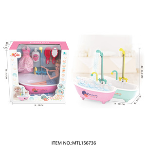 Faire semblant de jouer jouet été enfants bain douche jouets électrique pulvérisation d'eau <span class=keywords><strong>baignoire</strong></span> jouet <span class=keywords><strong>pour</strong></span> bébé poupée - Product Image 2